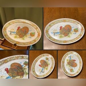 Vintage Melamine Brookpark Turkey Platter Vintage Brookpark Turkey Platter 1521